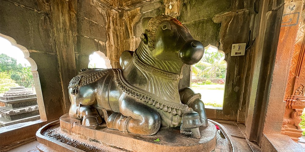 Nandi at Ikkeri Temple